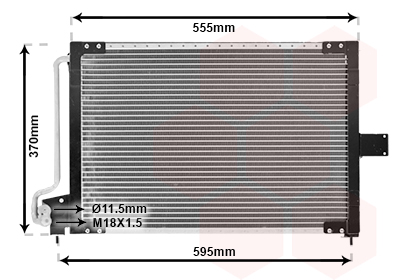 Condensator, climatizare 37005209 VAN WEZEL
