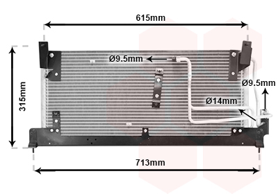 Condensator, climatizare 37005224 VAN WEZEL