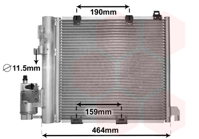 Condensator, climatizare 37005250 VAN WEZEL
