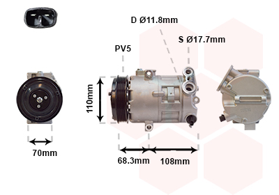 Compresor, climatizare 3700K418 VAN WEZEL