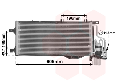 Condensator, climatizare 37015370 VAN WEZEL