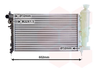 Radiator, racire motor 40002014 VAN WEZEL