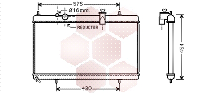 Radiator, racire motor 40002256 VAN WEZEL