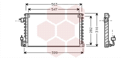 Condensator, climatizare 40005180 VAN WEZEL