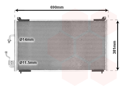 Condensator, climatizare 40005182 VAN WEZEL