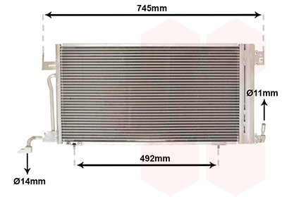 Condensator, climatizare 40005187 VAN WEZEL