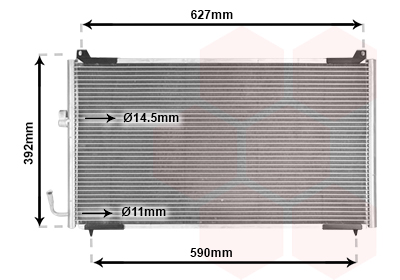 Condensator, climatizare 40005192 VAN WEZEL