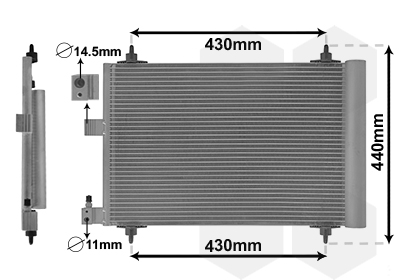 Condensator, climatizare 40005193 VAN WEZEL