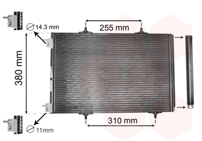 Condensator, climatizare 40005291 VAN WEZEL