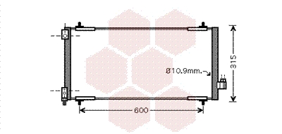 Condensator, climatizare 40005301 VAN WEZEL