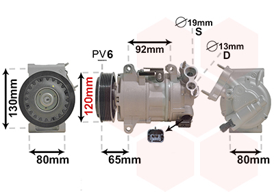 Compresor, climatizare 4001K704 VAN WEZEL