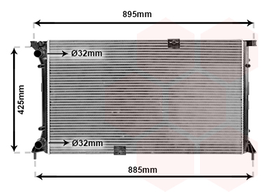 Radiator, racire motor 43002313 VAN WEZEL