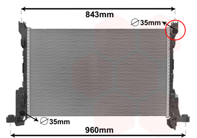 Radiator, racire motor 43002625 VAN WEZEL