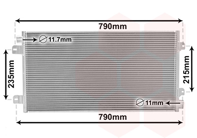 Condensator, climatizare 43005342 VAN WEZEL