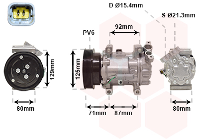 Compresor, climatizare 4300K401 VAN WEZEL