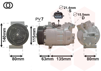 Compresor, climatizare 4300K486 VAN WEZEL