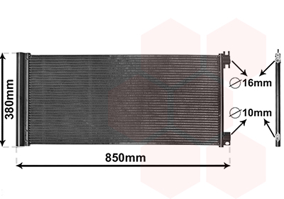Condensator, climatizare 43015702 VAN WEZEL