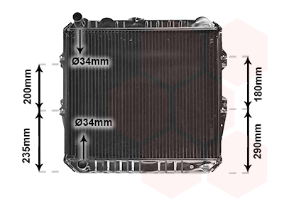 Radiator, racire motor 53002134 VAN WEZEL