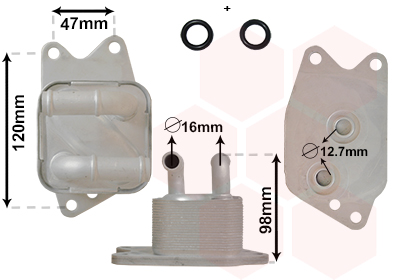 Radiator racire ulei, cutie de viteze automata 58003405 VAN WEZEL