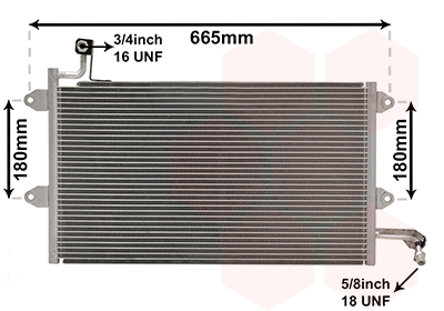 Condensator, climatizare 58005137 VAN WEZEL