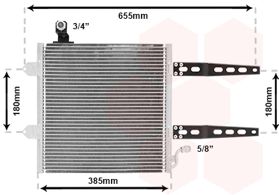 Condensator, climatizare 58005150 VAN WEZEL