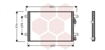 Condensator, climatizare 58005153 VAN WEZEL