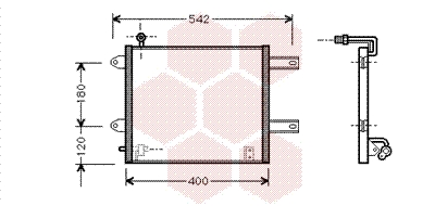 Condensator, climatizare 58005177 VAN WEZEL