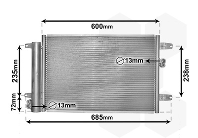 Condensator, climatizare 58005183 VAN WEZEL