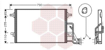 Condensator, climatizare 58005190 VAN WEZEL