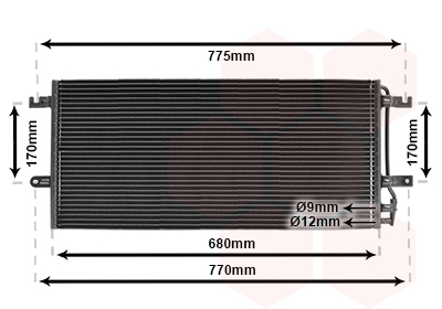 Condensator, climatizare 58005197 VAN WEZEL