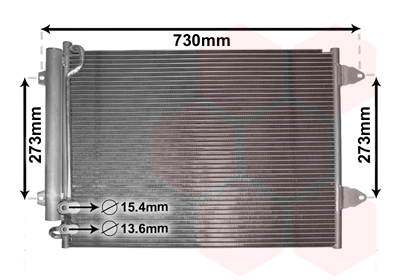 Condensator, climatizare 58005225 VAN WEZEL