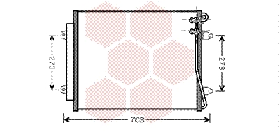 Condensator, climatizare 58005226 VAN WEZEL
