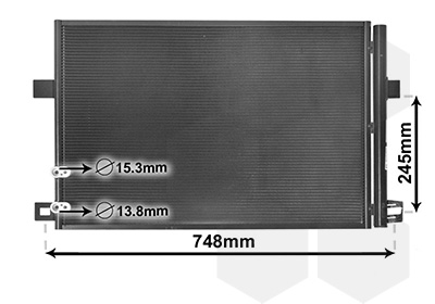 Condensator, climatizare 58005369 VAN WEZEL