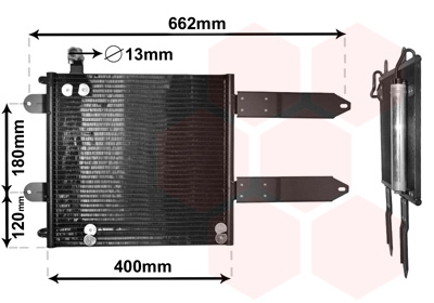 Condensator, climatizare 58015178 VAN WEZEL
