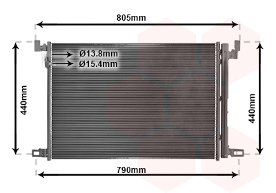 Condensator, climatizare 58015705 VAN WEZEL
