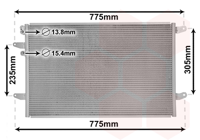 Condensator, climatizare 58015709 VAN WEZEL