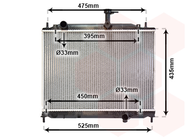 Radiator, racire motor 82002170 VAN WEZEL