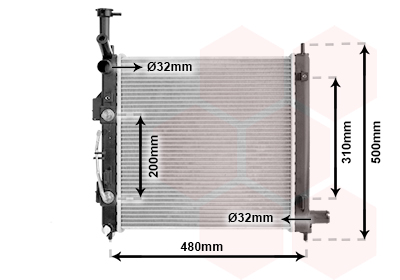 Radiator, racire motor 83012727 VAN WEZEL