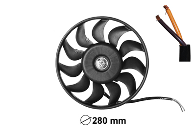 Ventilator, radiator 0318746 VAN WEZEL