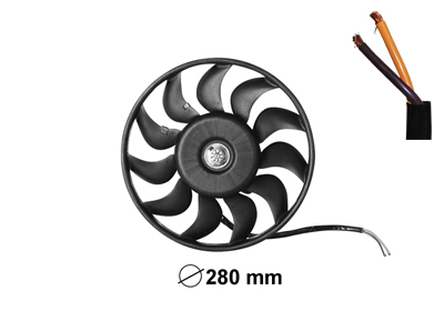Ventilator, radiator 0325745 VAN WEZEL