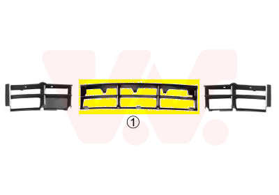 Grila ventilatie, bara protectie 0639590 VAN WEZEL