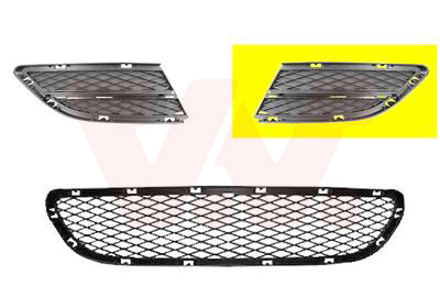 Grila ventilatie, bara protectie 0667591 VAN WEZEL