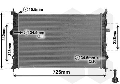 Radiator, racire motor 09012710 VAN WEZEL