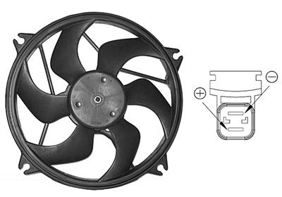 Ventilator, radiator 0904746 VAN WEZEL