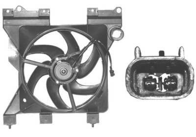 Ventilator, radiator 0956746 VAN WEZEL