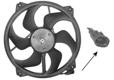 Ventilator, radiator 0905745 VAN WEZEL