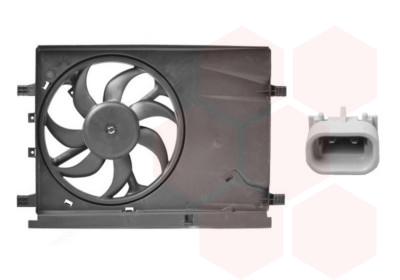 Ventilator, radiator 1624746 VAN WEZEL