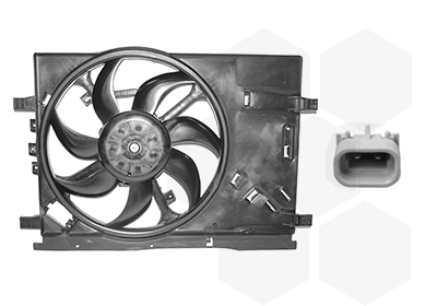 Ventilator, radiator 1624747 VAN WEZEL