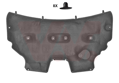 Material amortizare zgomot, nisa motor 1807460 VAN WEZEL