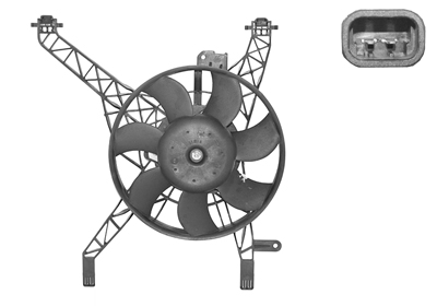 Ventilator, radiator 1807747 VAN WEZEL